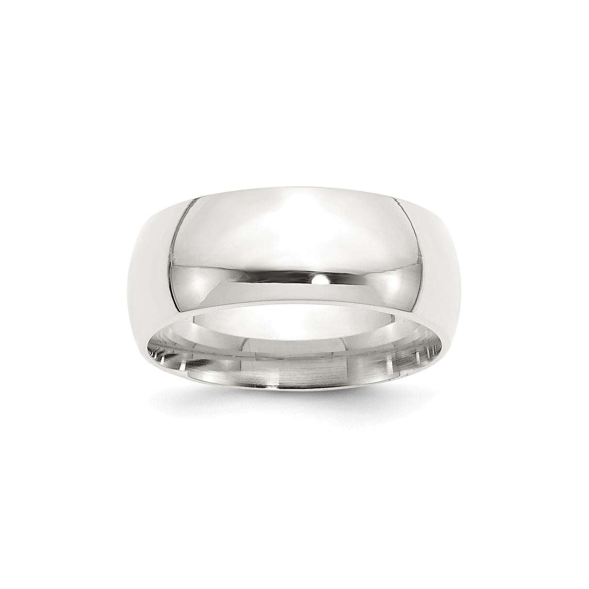 Sterling Silver Comfort Fit wedding band ring