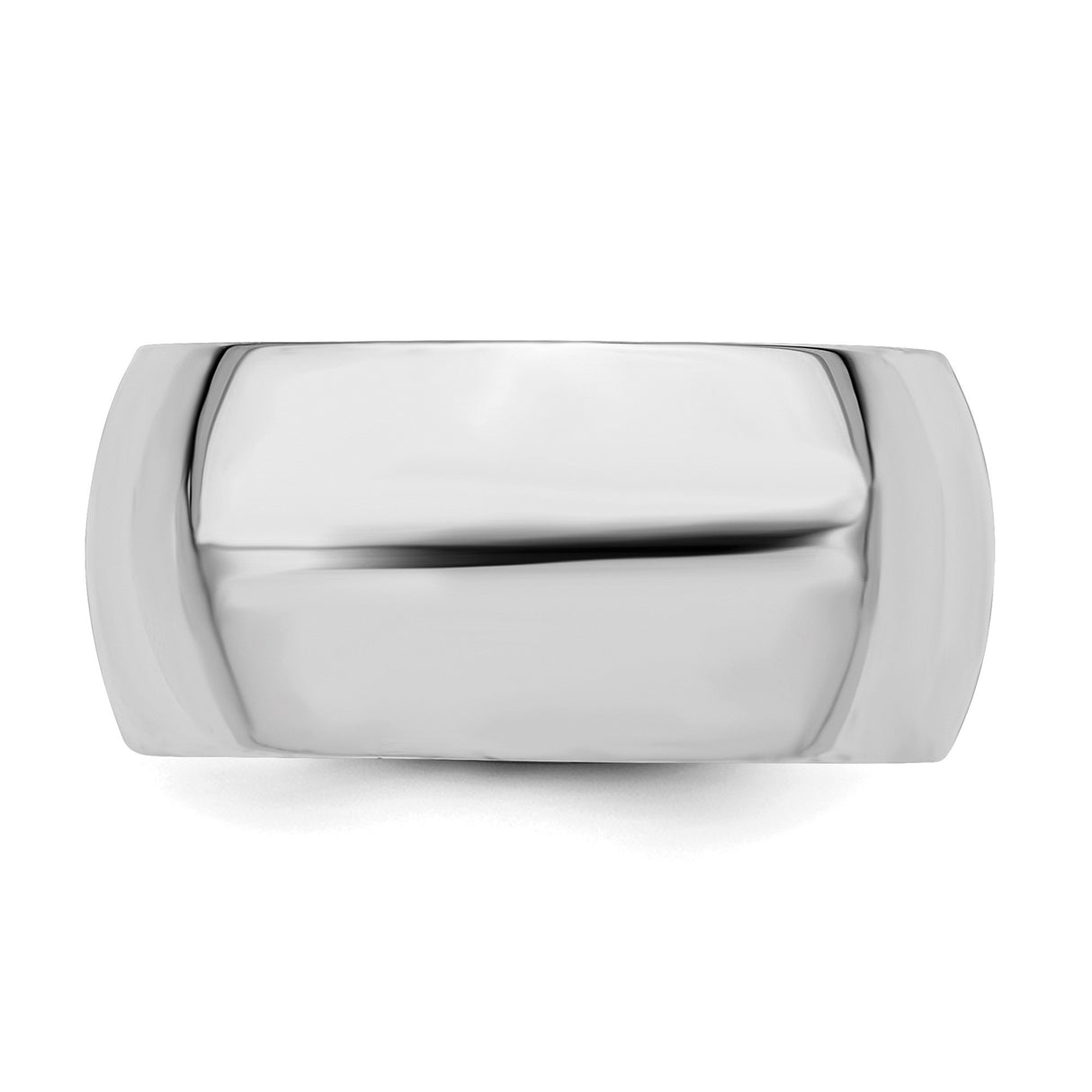 Sterling Silver Comfort Fit wedding band ring detail view