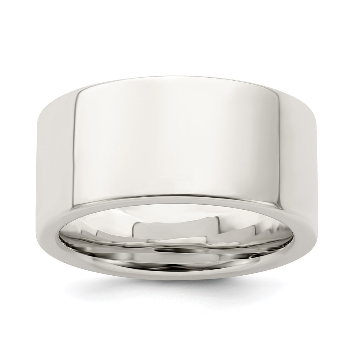Sterling Silver Flat, Comfort Fit wedding band ring