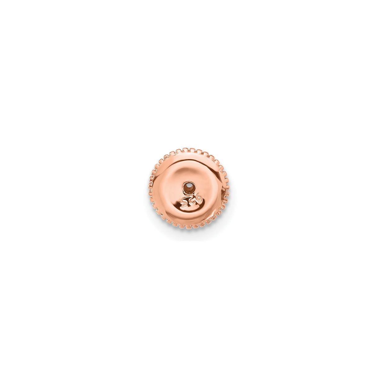 Sterling Silver Rose Gold Plated Stud Earrings with Cubic Zirconia, Three Prong Round Cut