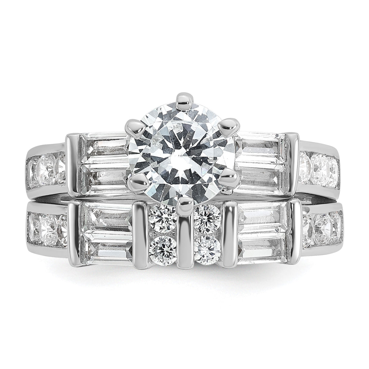 Sterling Silver wedding band ring detail view