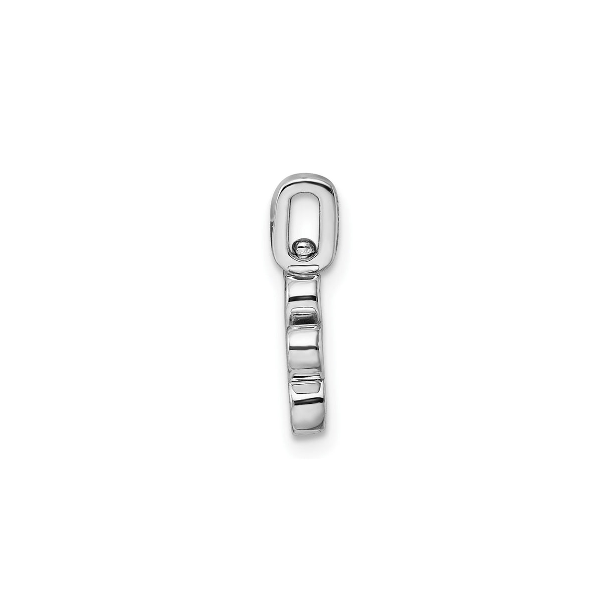 Sterling Silver Paw Pendant with Black Diamond and Cubic Zirconia Accents, Pet Memorial Jewelry