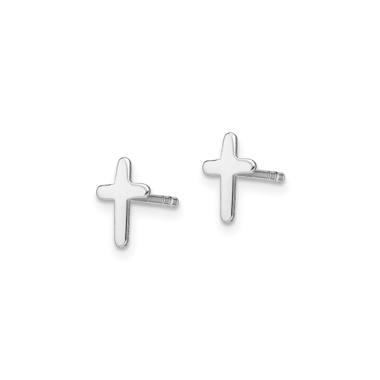 Sterling Silver Cross Pendant with Mirror Finish, Latin Design, Minimalist Style for Men and Women
