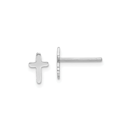 Sterling Silver Cross Pendant with Mirror Finish, Latin Design, Minimalist Style for Men and Women