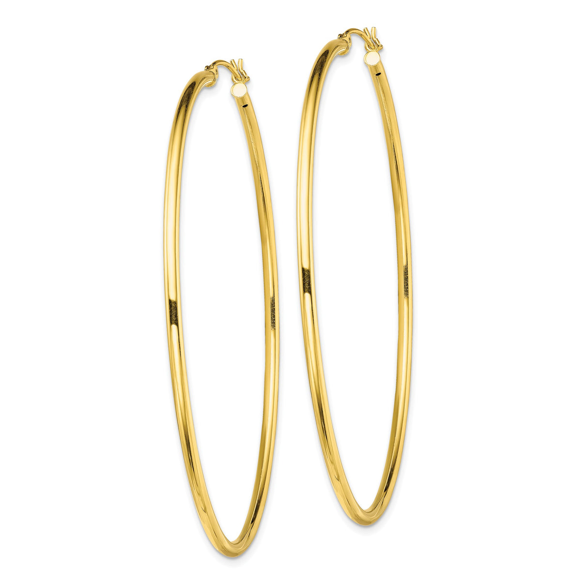 Sterling Silver Hoop Earrings, Thin Round Gold Plated Design, Lightweight Minimalist Style