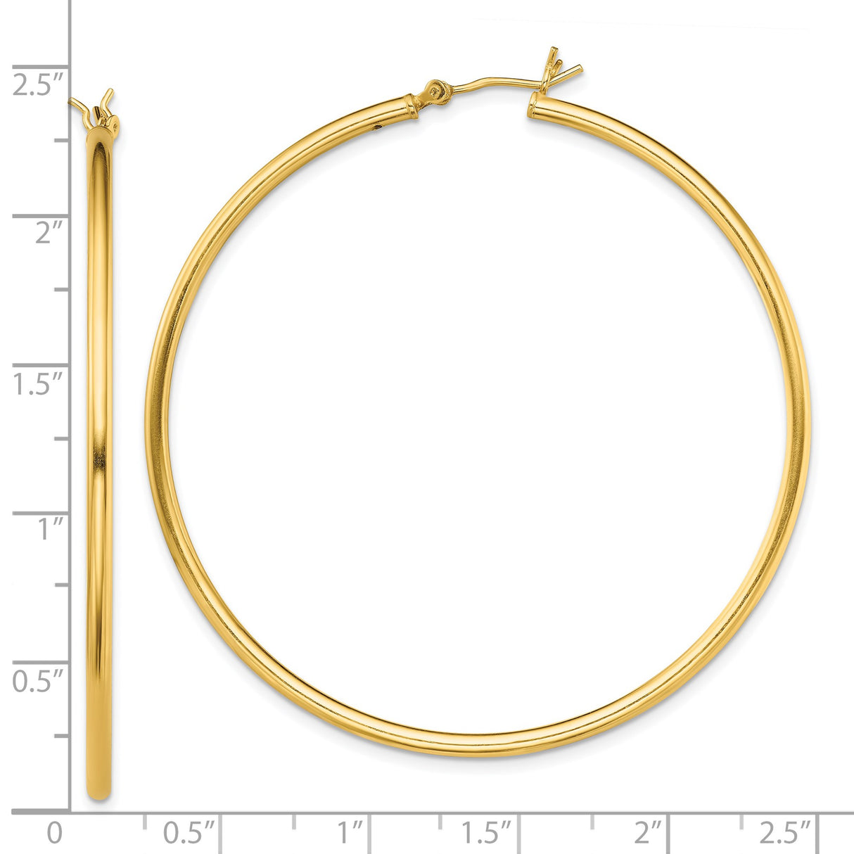 Sterling Silver Gold Plated Hoop Earrings, Lightweight Minimalist Round Design for Women