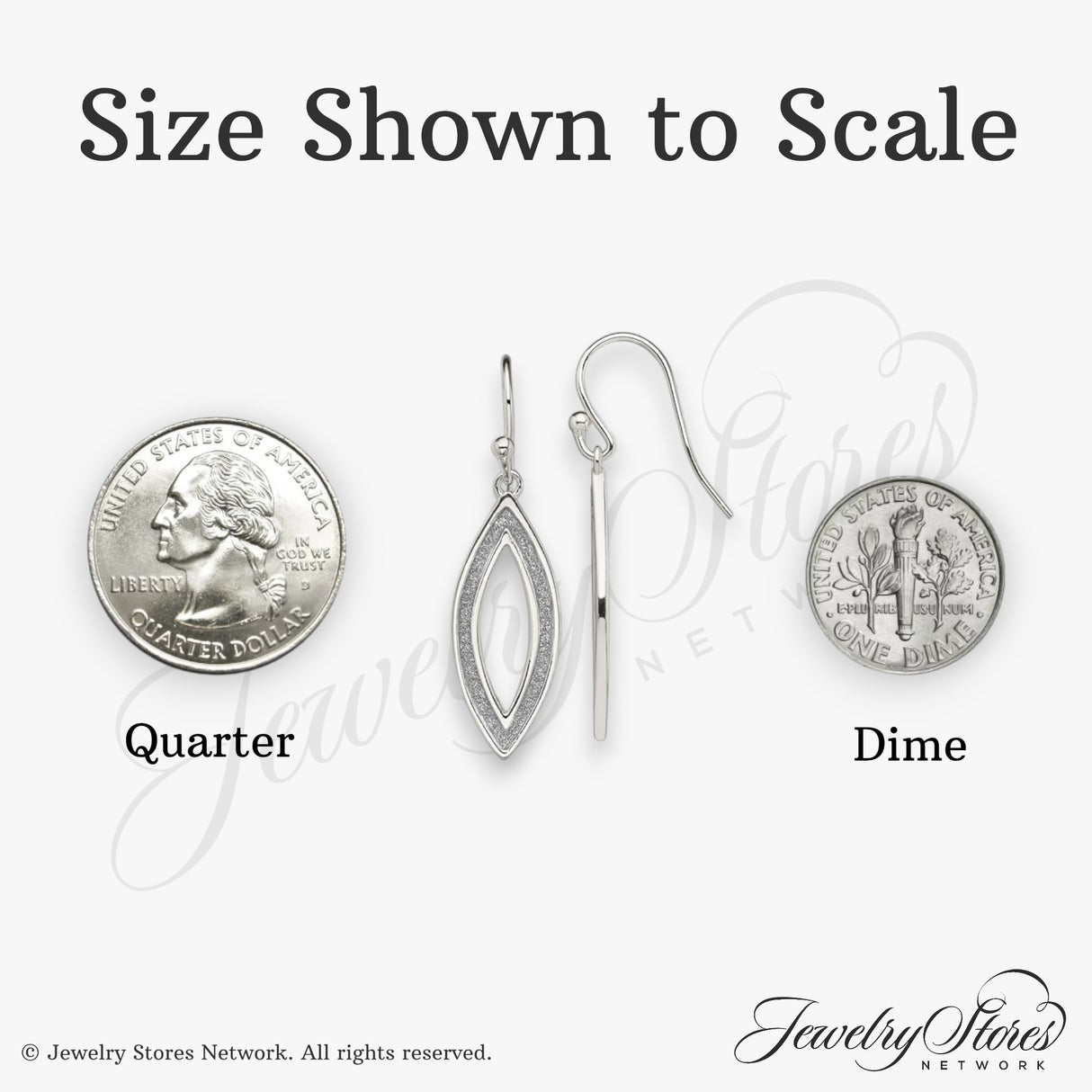 Sterling Silver Dangle Earrings with Double Open Leaf Design and Textured Inner Border