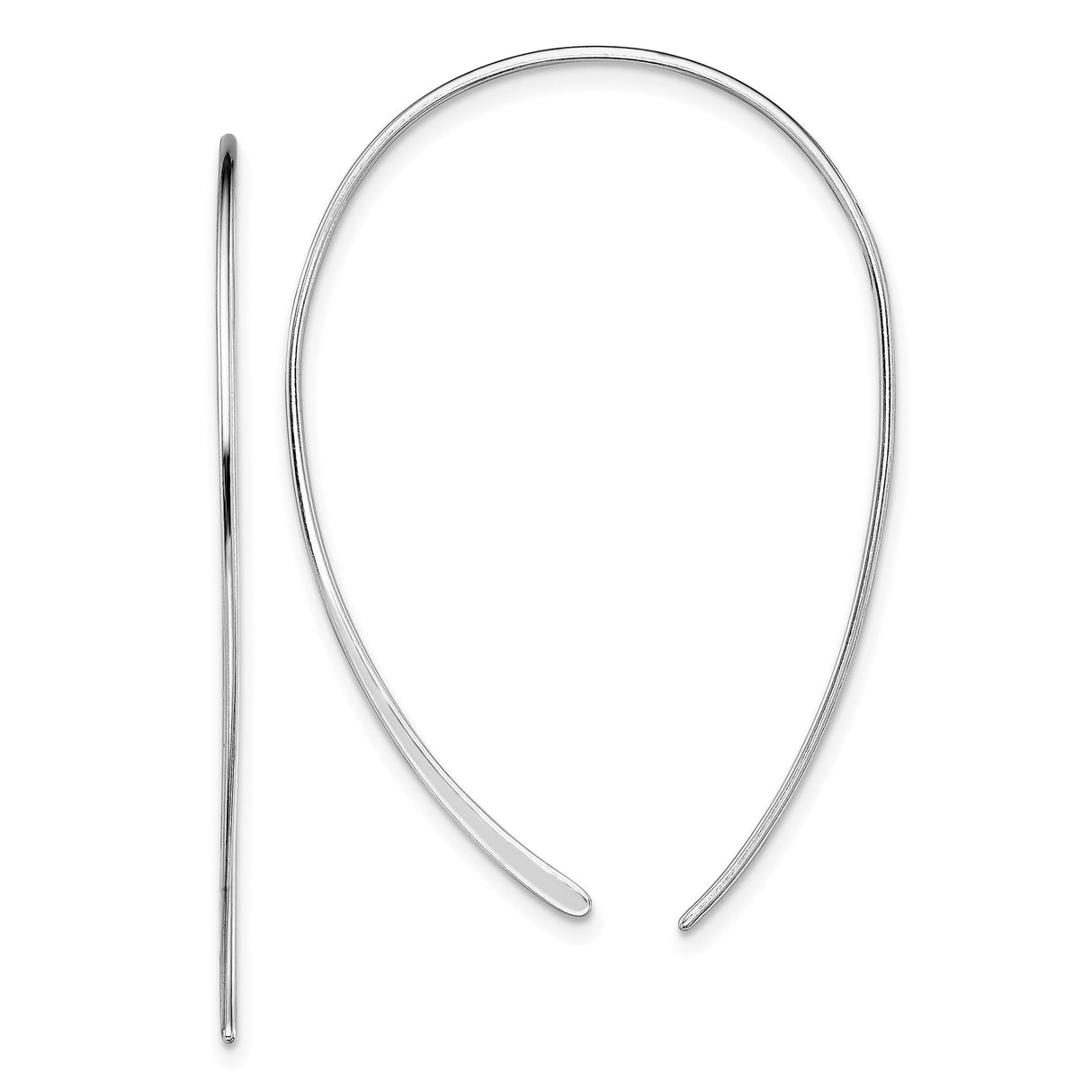 Sterling Silver Collar Necklace, Open Neck Wire Choker, Sleek Minimalist Style for Women