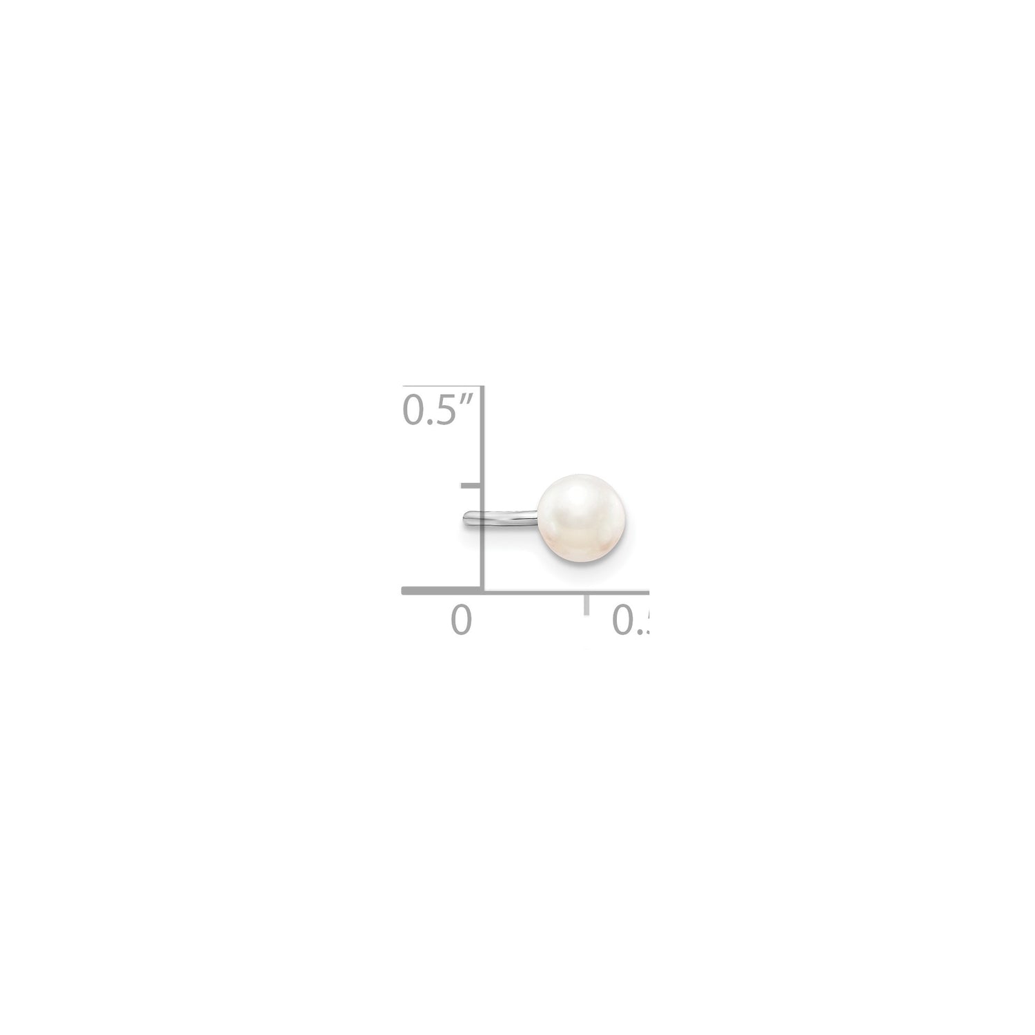 Sterling Silver Ring with White Freshwater Pearl, Minimalist Solitaire Design for Women