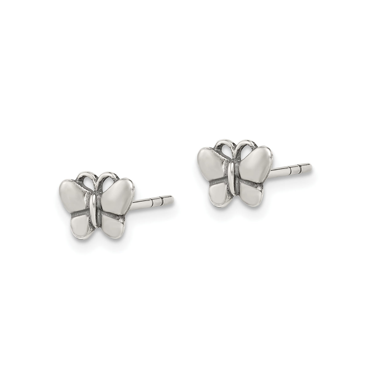 Sterling Silver Butterfly Stud Earrings, Delicate Nature-Inspired Design for Women and Girls