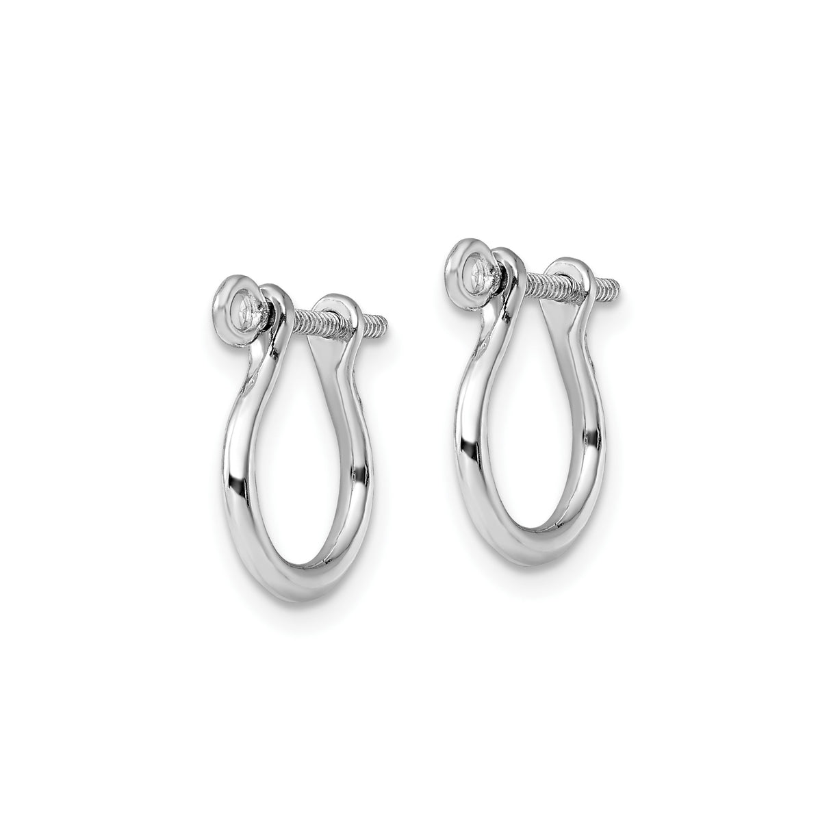 Sterling Silver Shackle Pendant, D-Shackle Style with Screw Pin Design, Nautical Symbol of Strength