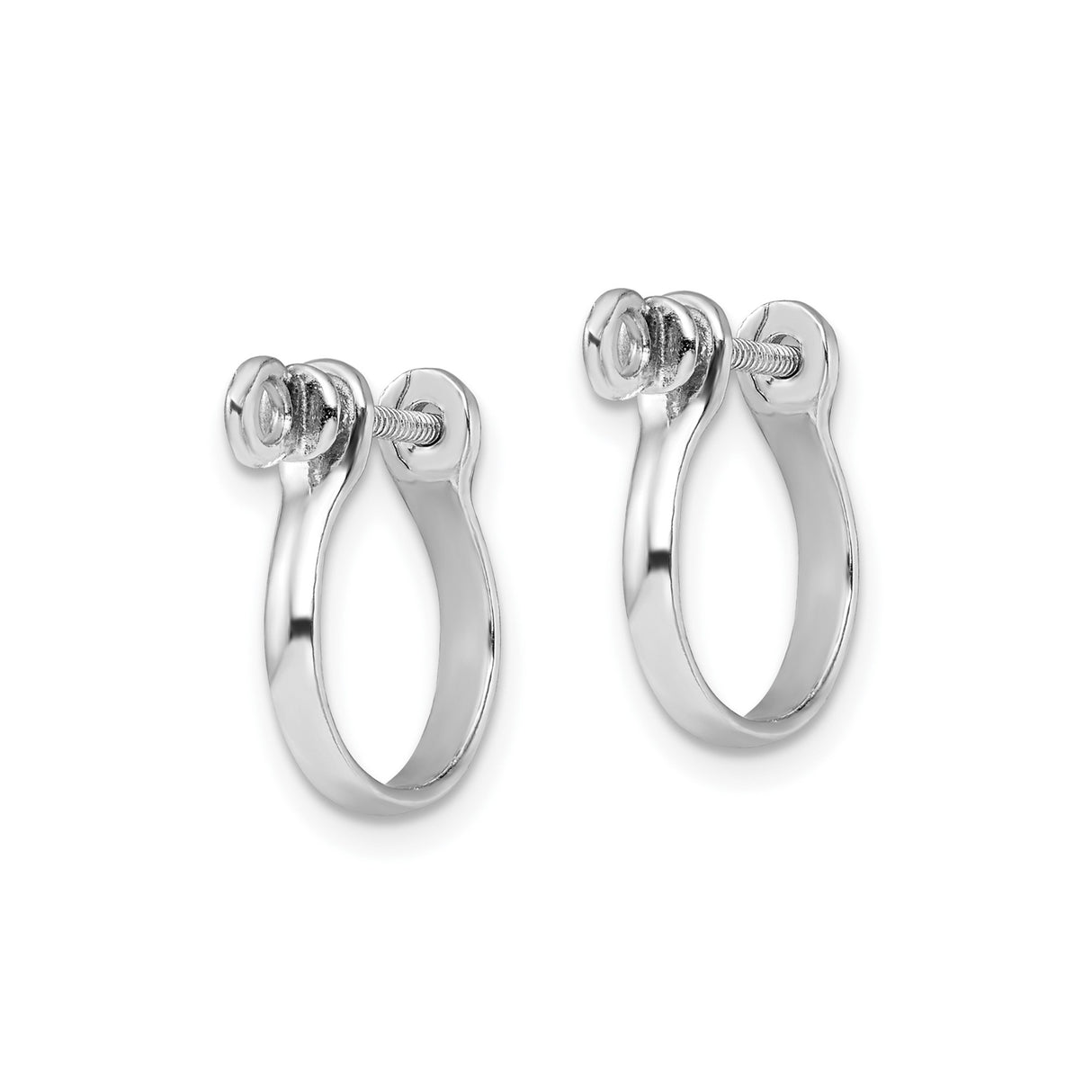 Sterling Silver Shackle Bail Pendant with Screw Closure, Nautical Industrial Design