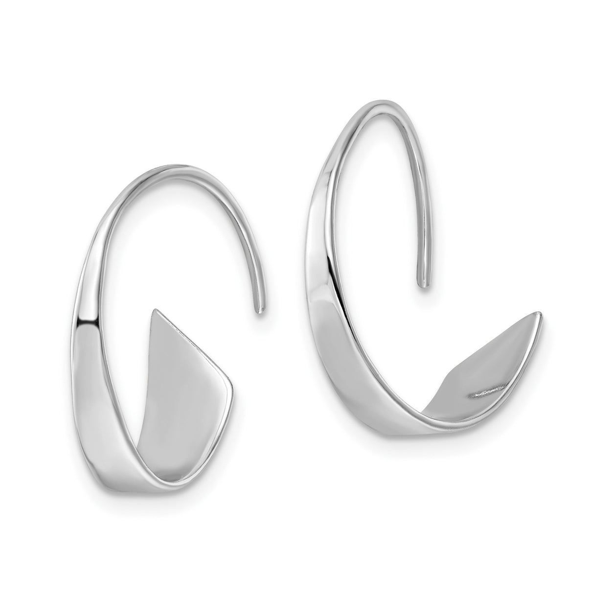 Sterling Silver Cuff Bracelet with Modern Wave Design, Sleek Open Bangle for Women