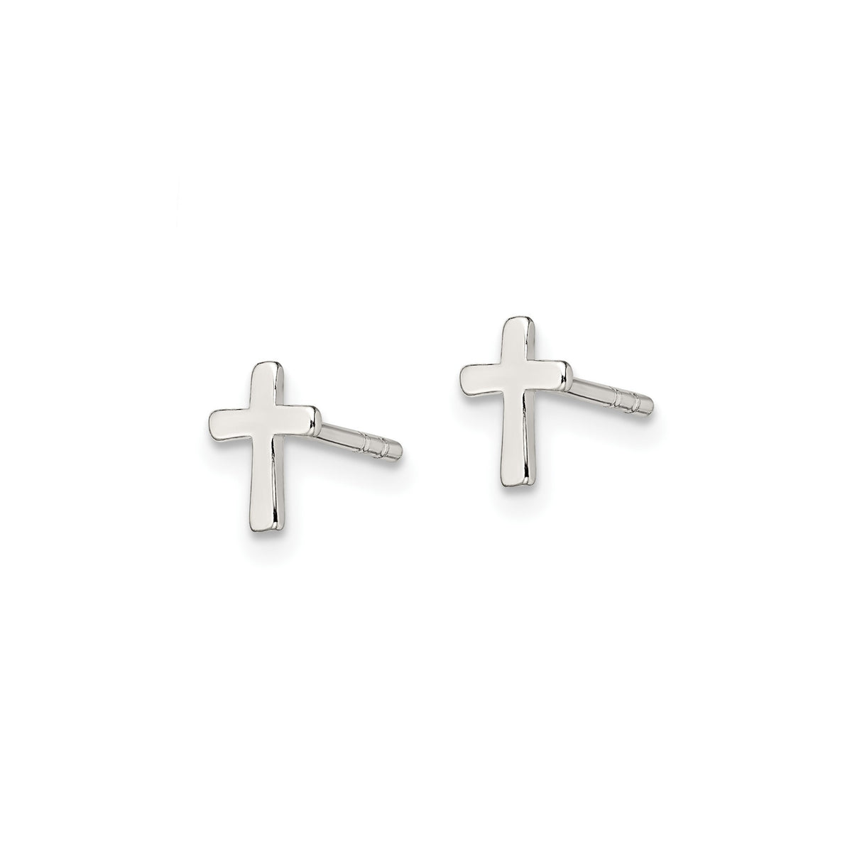Sterling Silver Cross Pendant with Classic Latin Design and Minimalist Spiritual Style