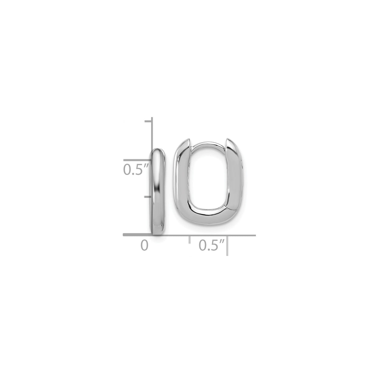 Sterling Silver Oval Hoop Earrings, Smooth Polished Finish, Minimalist Dome Design