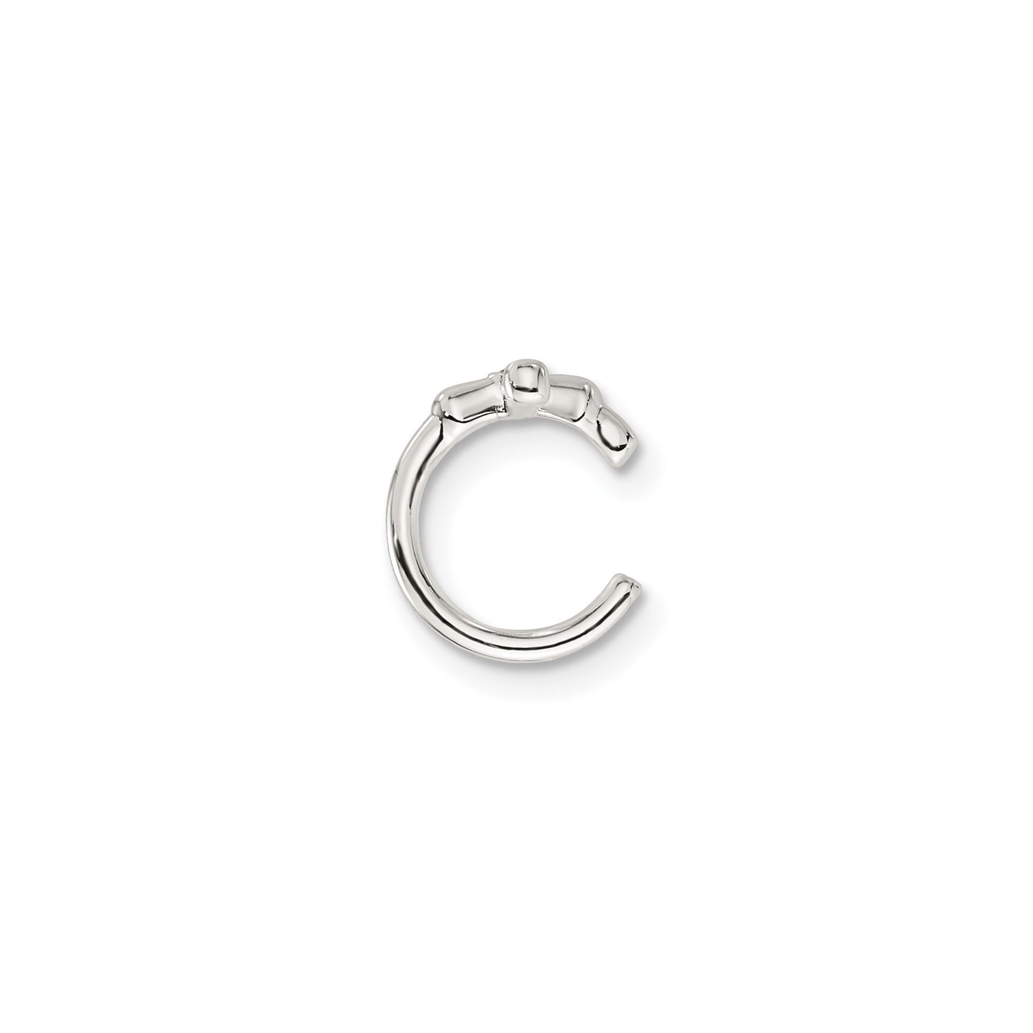 Sterling Silver Cross Pendant with Cubic Zirconia, Polished Minimalist Religious Charm