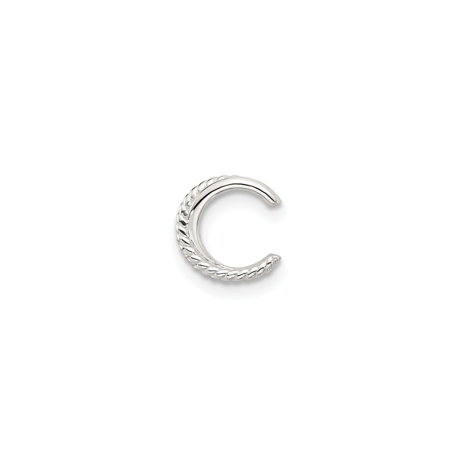 Sterling Silver Rope Twist Ring, Minimalist Matte Finish Stackable Band for Women