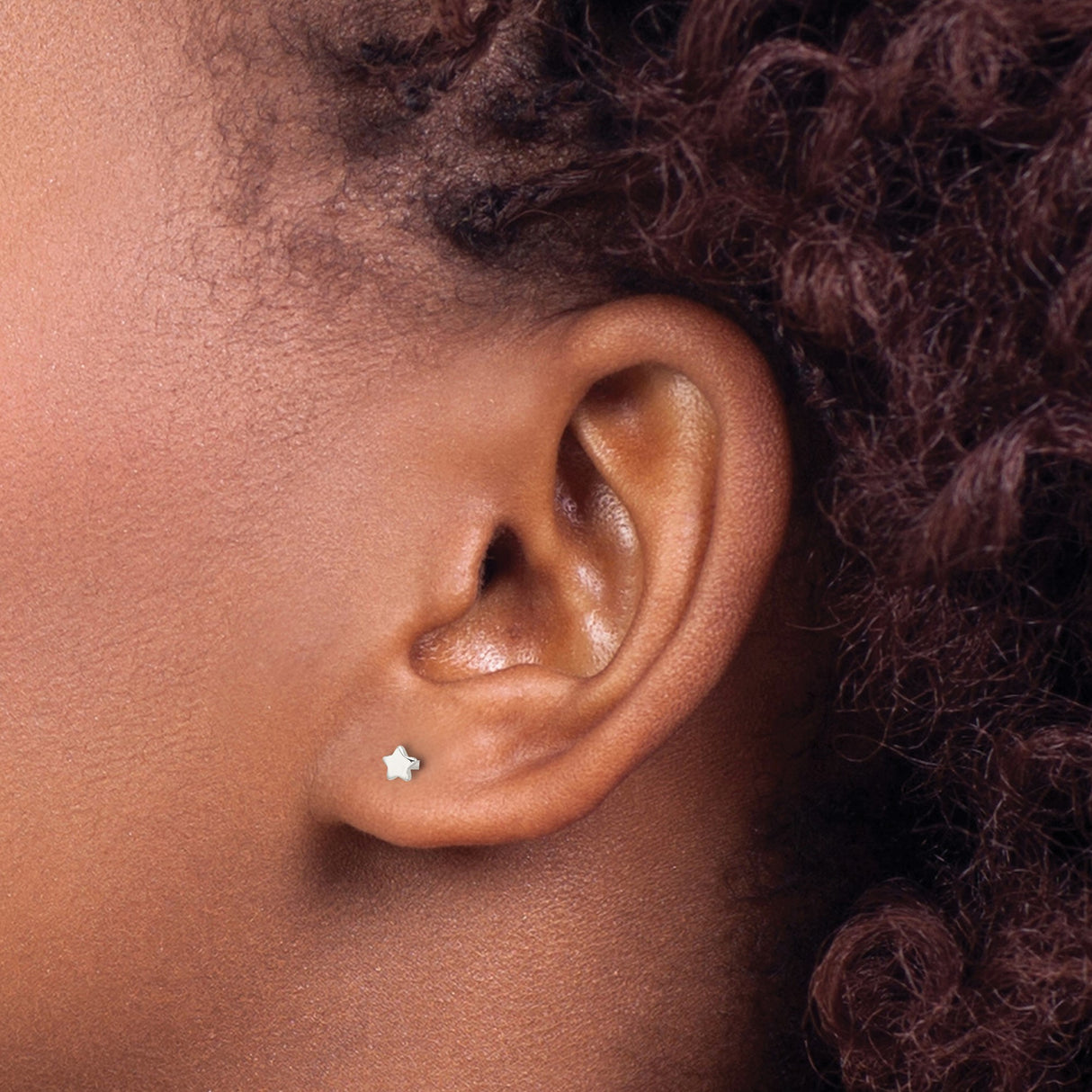 Sterling Silver Star Stud Earrings, Minimalist Celestial Design for Women or Unisex Wear