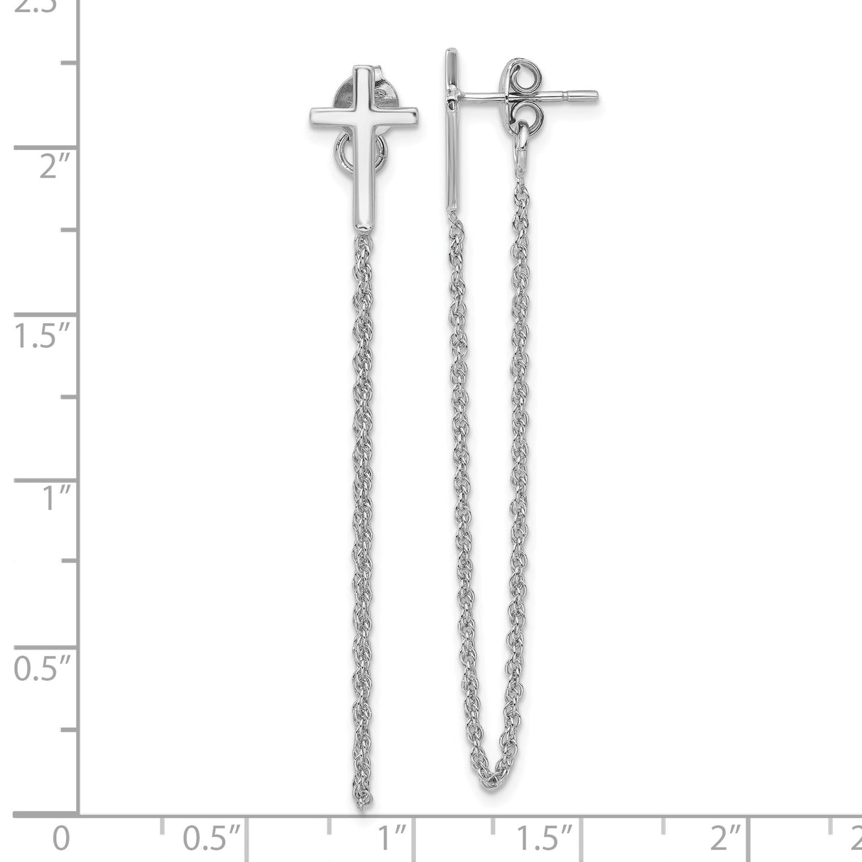 Sterling Silver Cross Pendant with Polished Finish and Rope Chain, Modern Faith Design