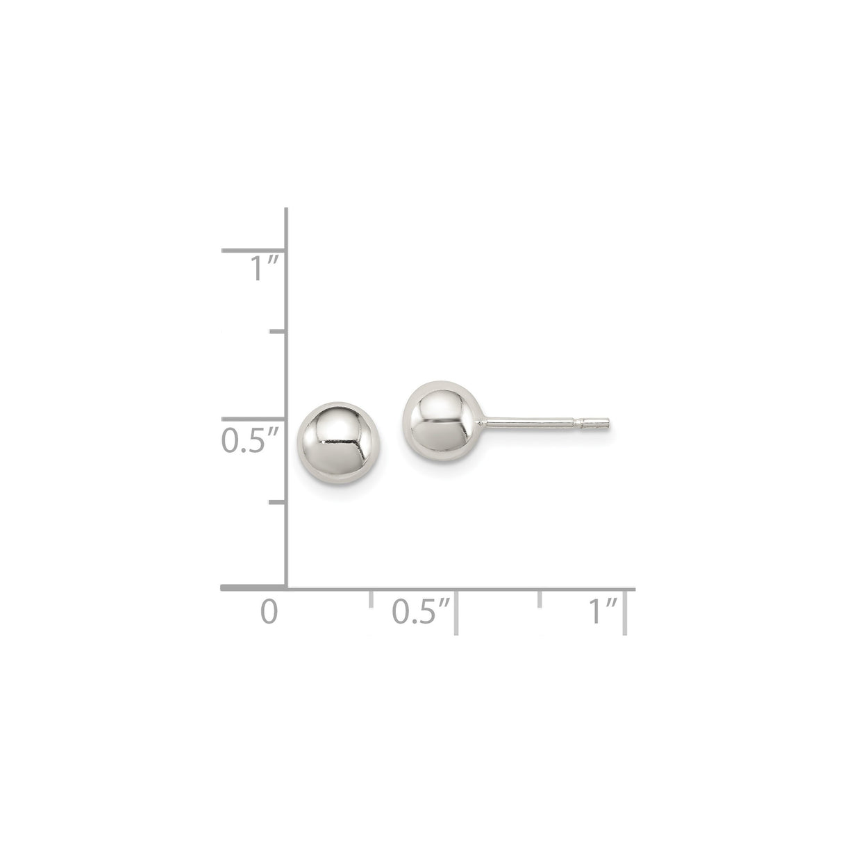 Sterling Silver Ball Stud Earrings, Polished Minimalist Sphere Design, Unisex Everyday Jewelry