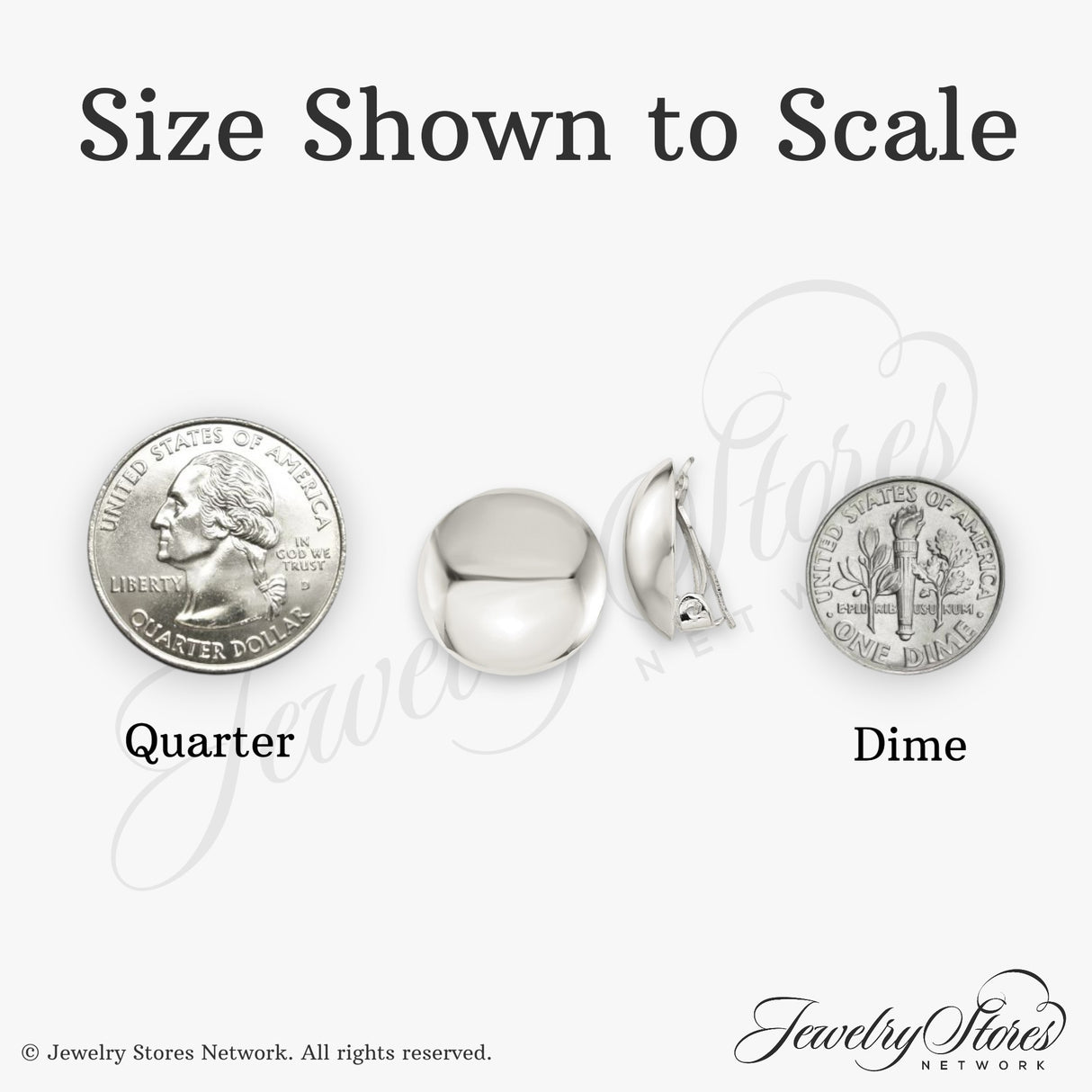 Sterling Silver Clip-On Earrings with Rounded Dome Design and Mirror Finish