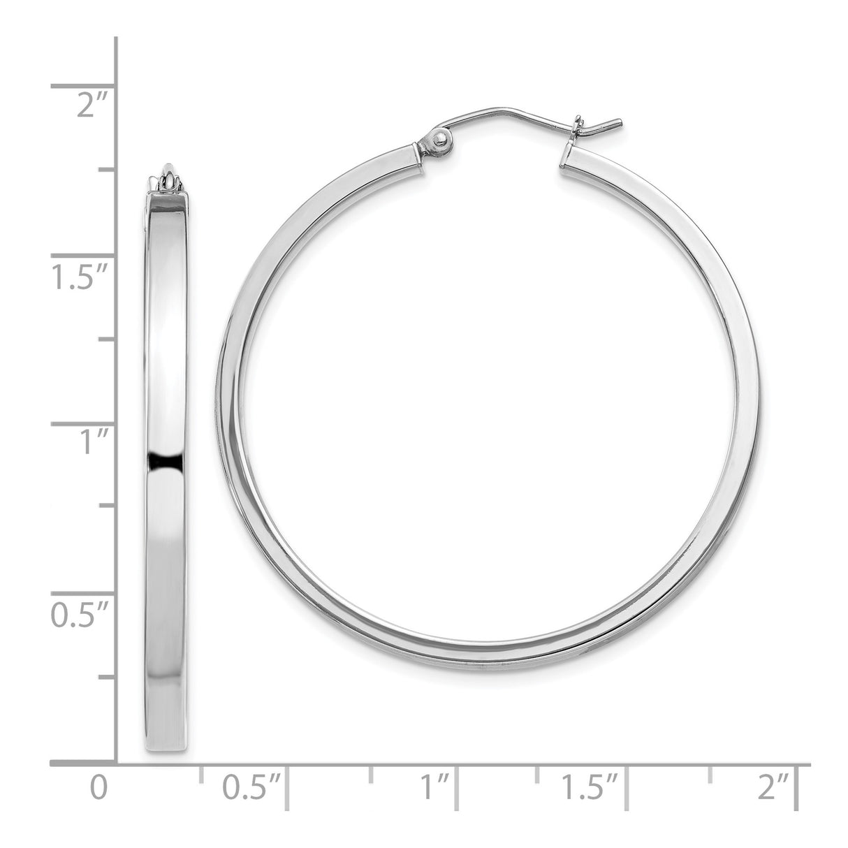 Sterling Silver Hoop Earrings, Large Round Minimalist Tube Design for Women