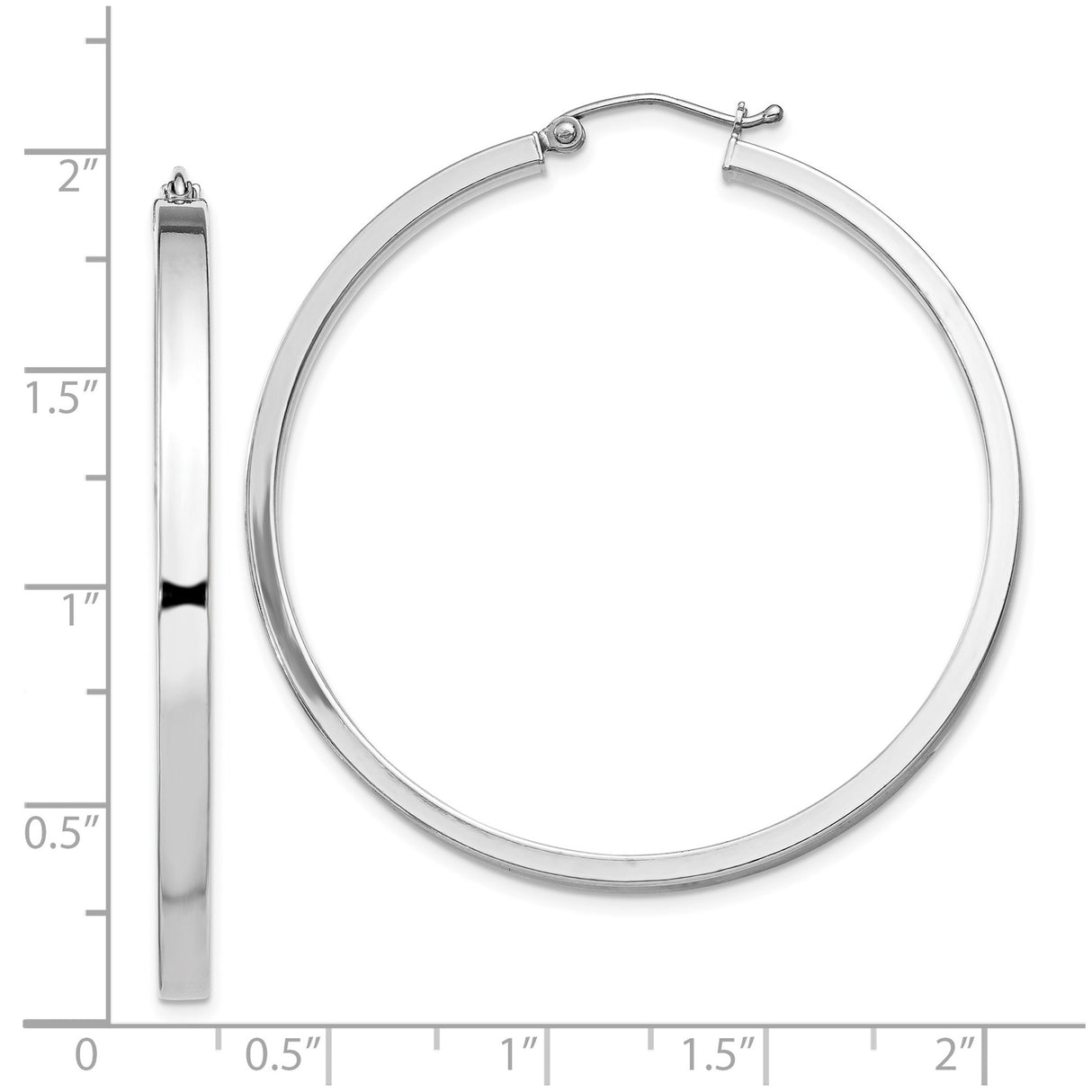 Sterling Silver Hoop Earrings, Minimalist Round Design, Polished Finish, Modern Tube Style