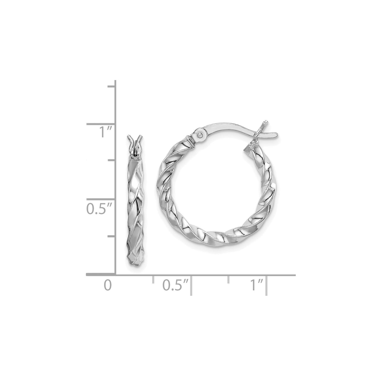 Sterling Silver Twisted Hoop Earrings with Braided Design and Textured Finish