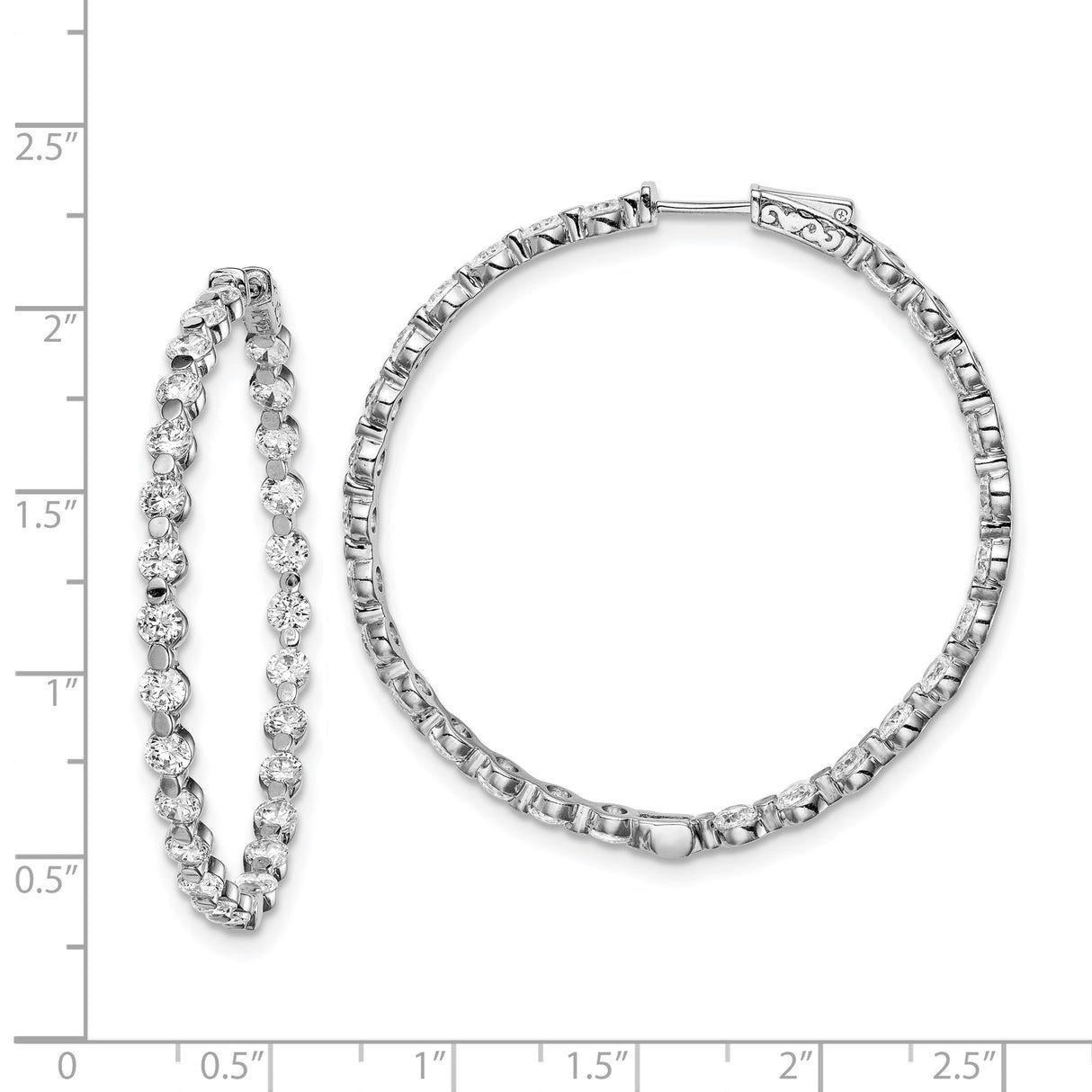 Sterling Silver Tennis Bracelet Set with Cubic Zirconia and Textured Chain Link Design