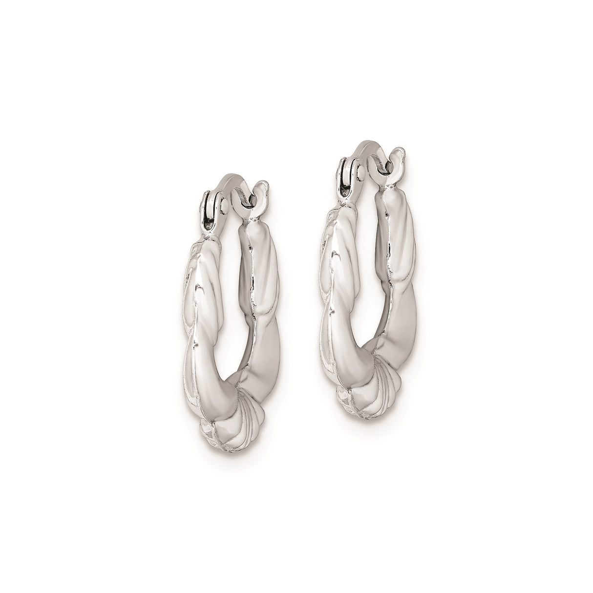 Sterling Silver Claddagh Hoop Earrings with Heart, Crown, and Hands Design, Irish Heritage Jewelry