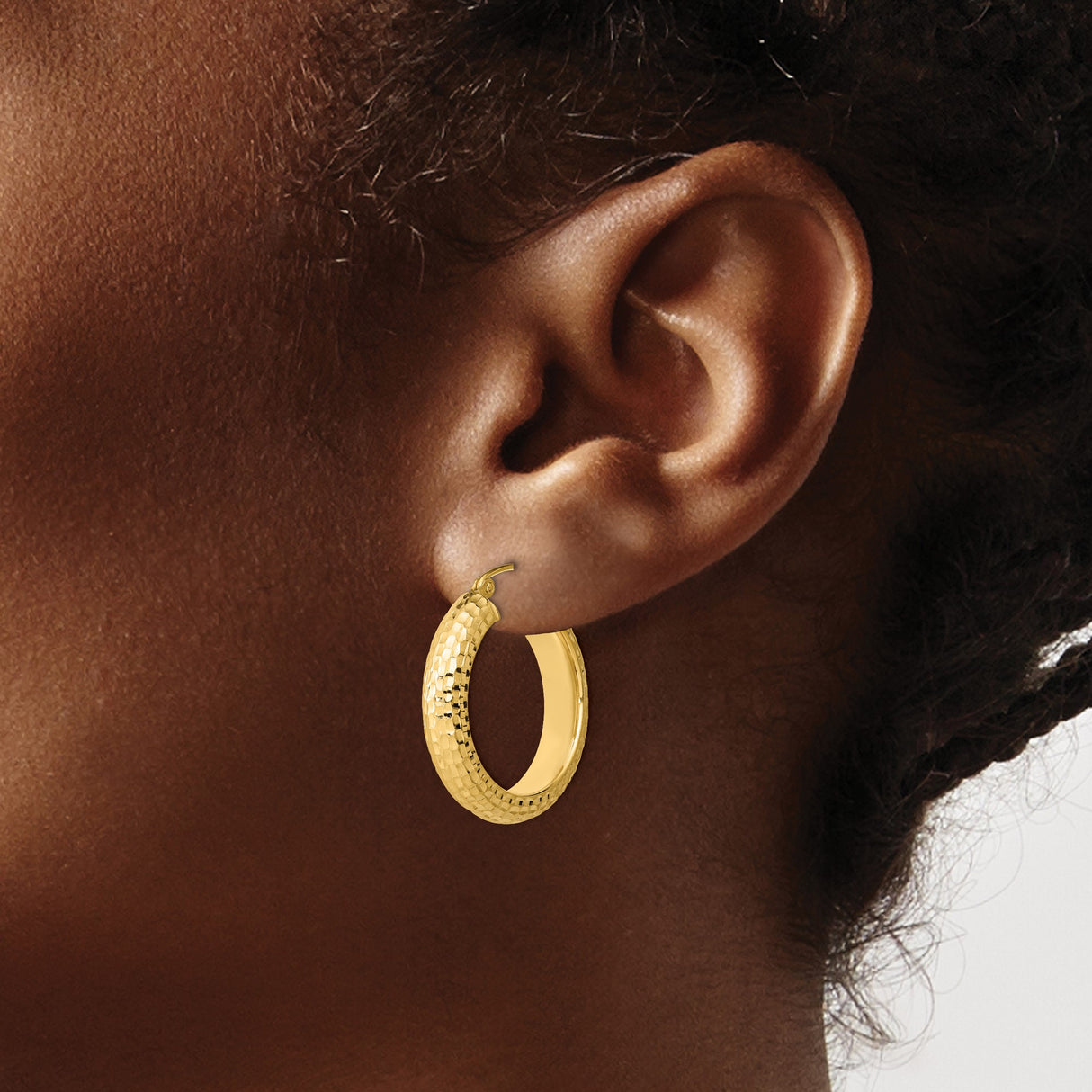 Sterling Silver Hoop Earrings with Gold Plated Hammered Texture, Bold Round Statement Design