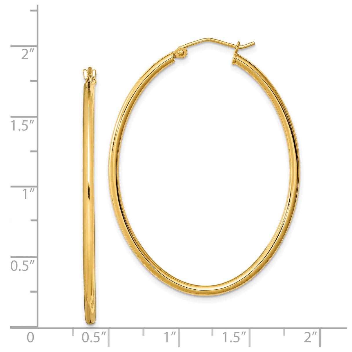 Sterling Silver Hoop Earrings, Gold Plated, Lightweight Medium Size, Minimalist Modern Design