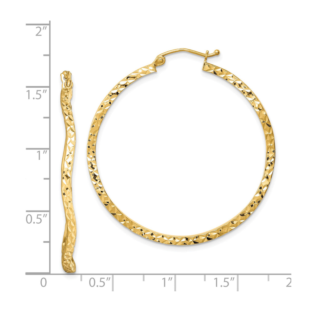 Sterling Silver Twisted Hoop Earrings, Diamond Cut Textured Tube Style, Lightweight Modern Design