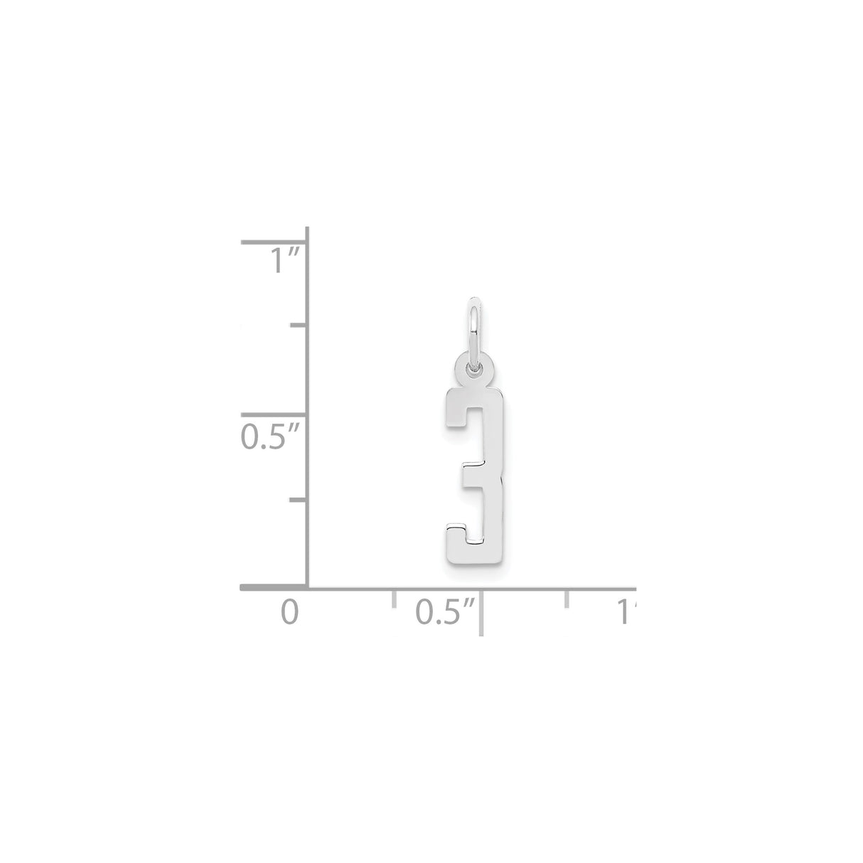 Sterling Silver Hebrew Letter Gimel Pendant, Unisex Jewish Religious Charm