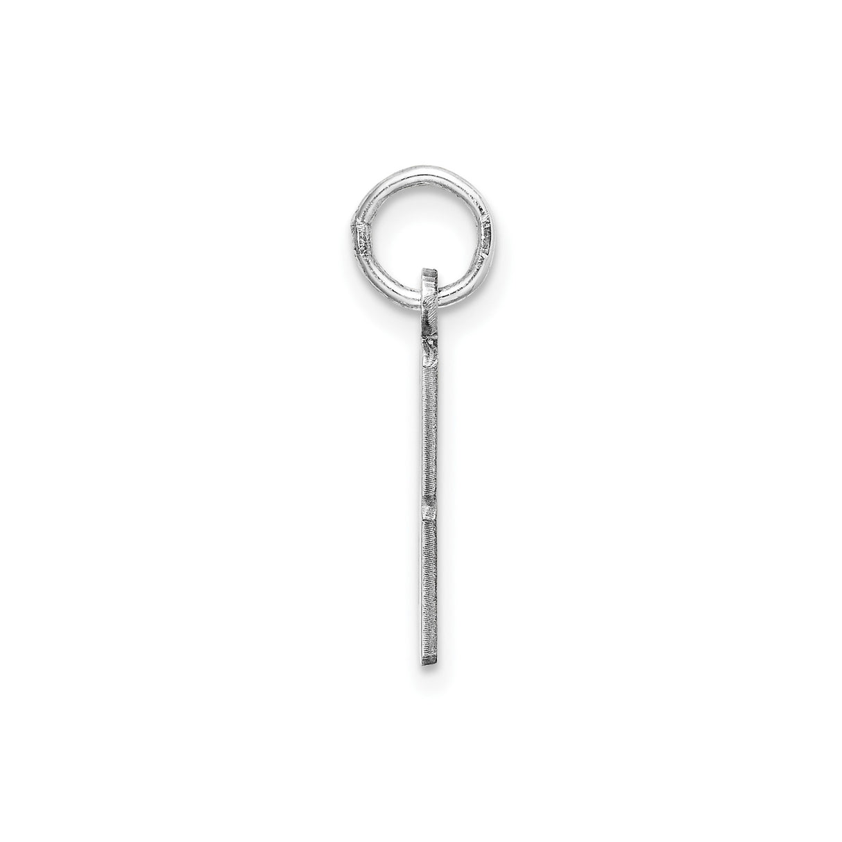 Small Elongated Pol Number 28 Charm Pendant in Real 925 Sterling Silver