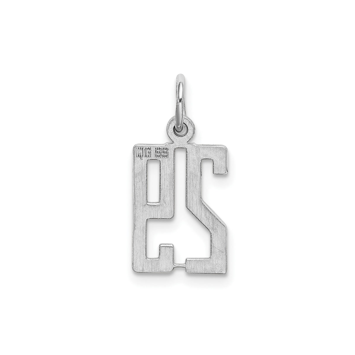 Sterling Silver Pendant with 209 Block Style Cutout, Modern Unisex Area Code Charm
