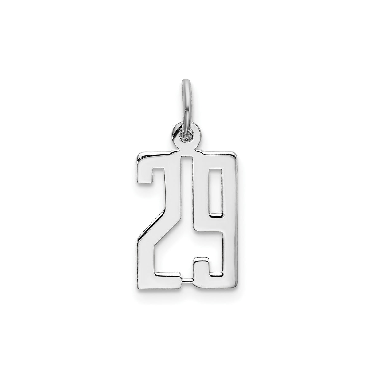 Sterling Silver Pendant with 209 Block Style Cutout, Modern Unisex Area Code Charm