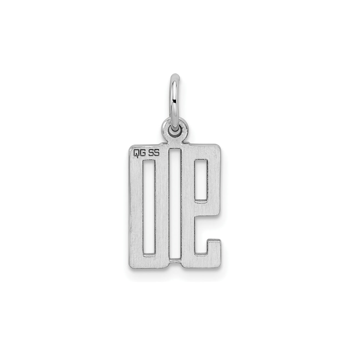 Sterling Silver Pendant with Vertical 910 Cutout, Area Code Charm, Unisex Jewelry