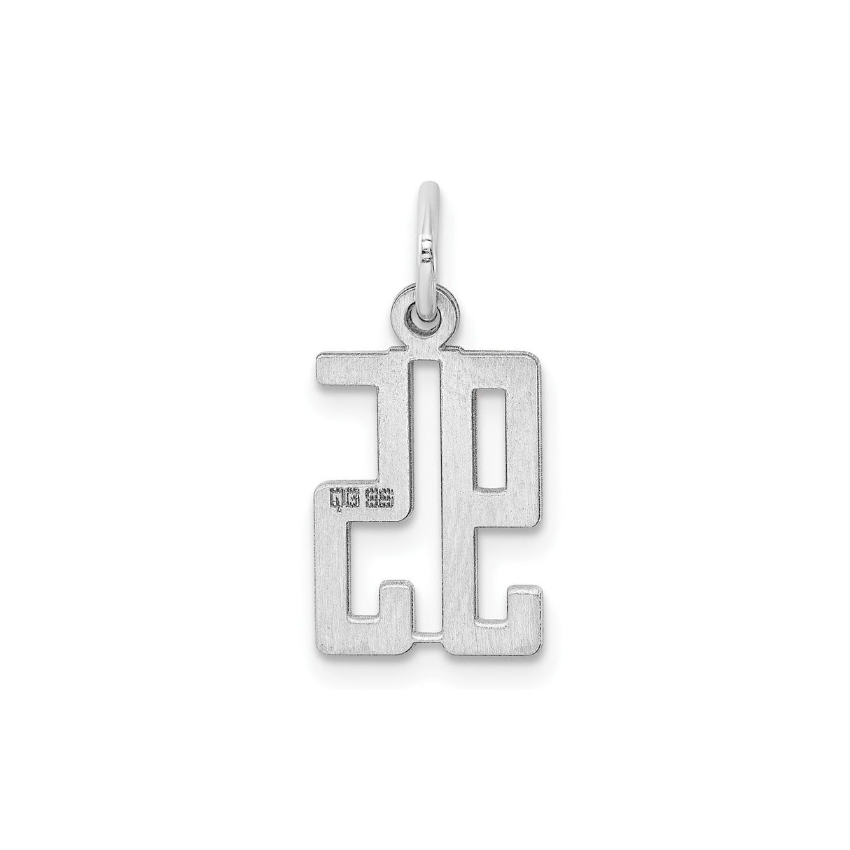 Sterling Silver Pendant, Bold Block 915 Number Design, El Paso Area Code Jewelry