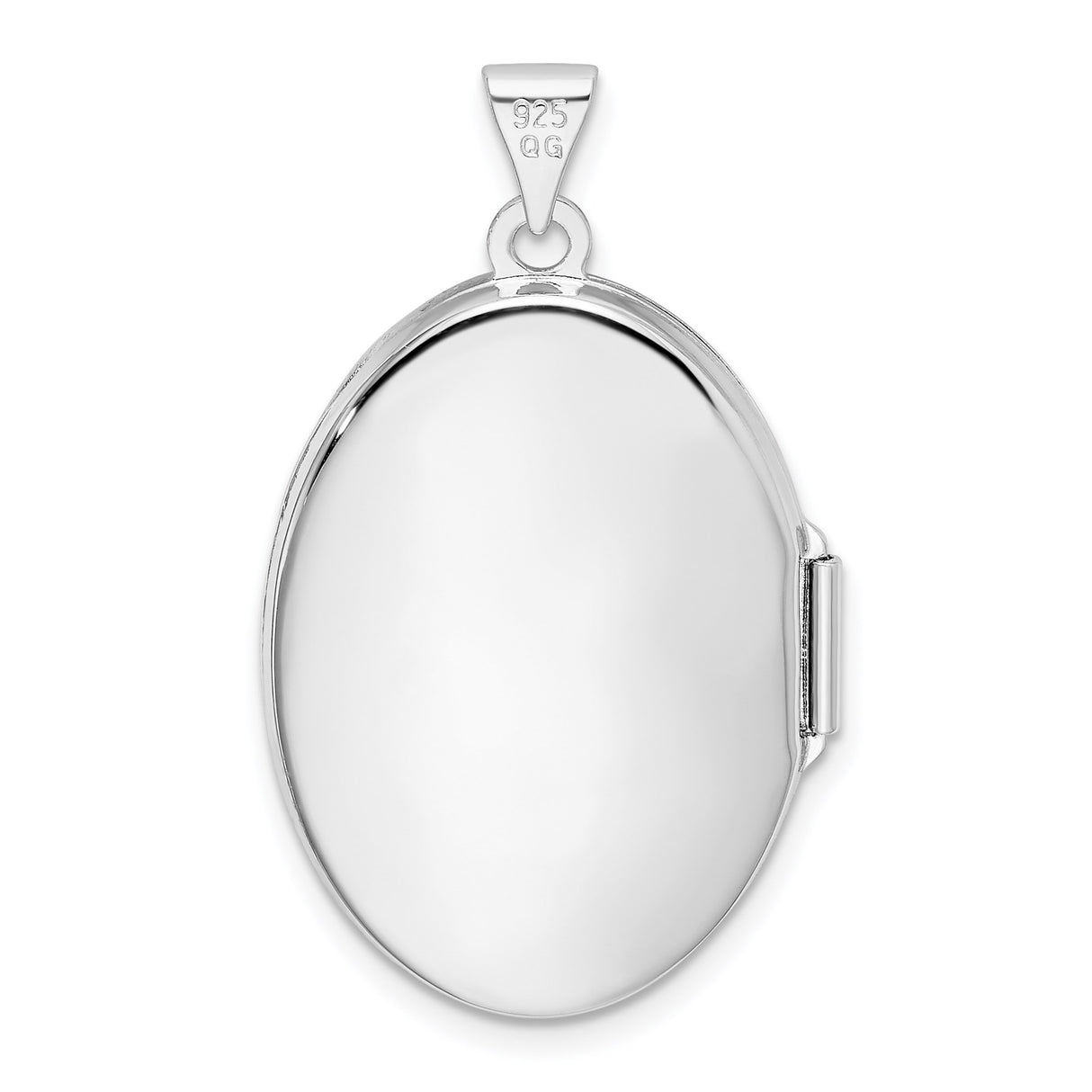 Sterling Silver Oval Locket Pendant with Floral Engraving, Vintage Style Keepsake Jewelry for Women