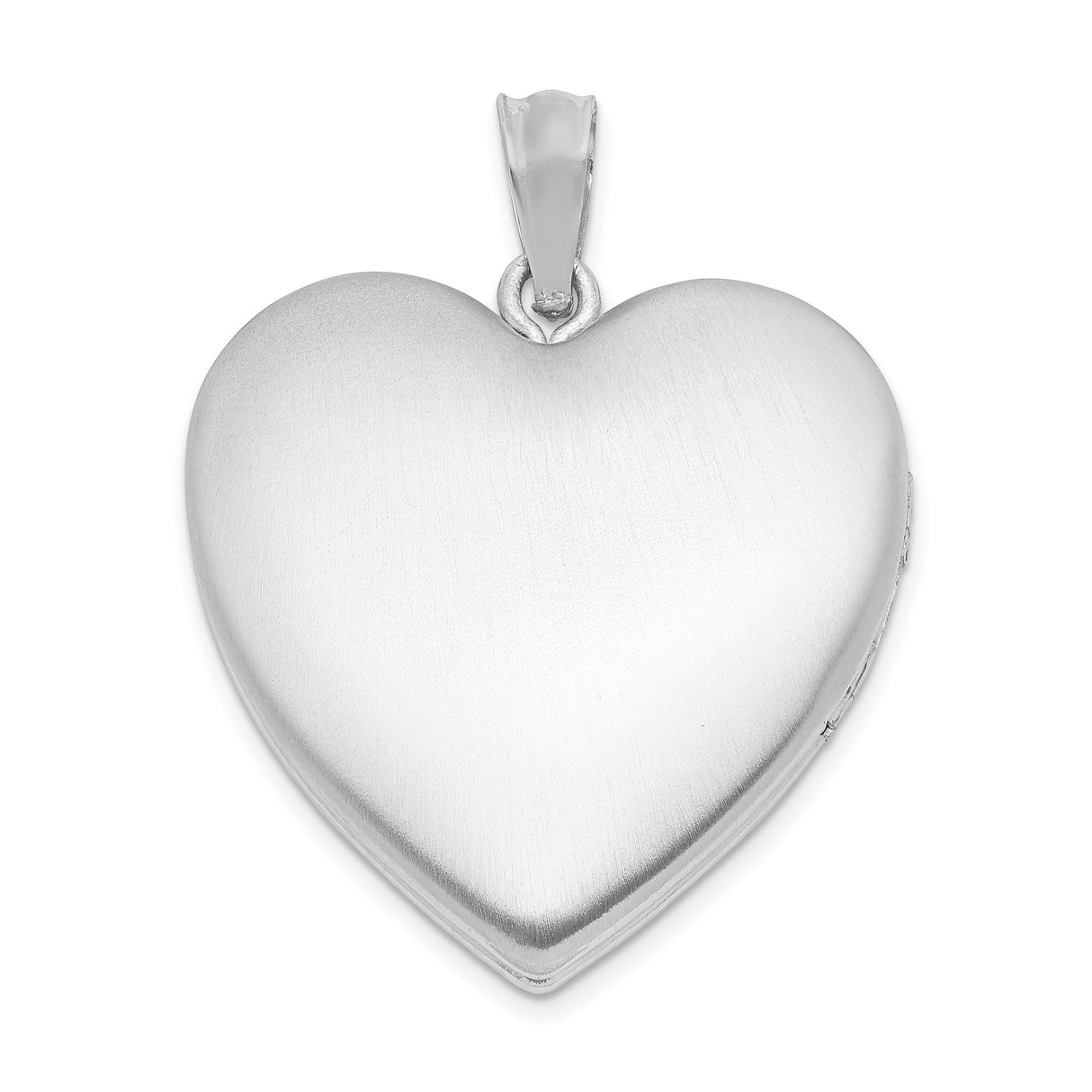 Sterling Silver Heart Locket Pendant with Intertwined Hearts and Always with You Design