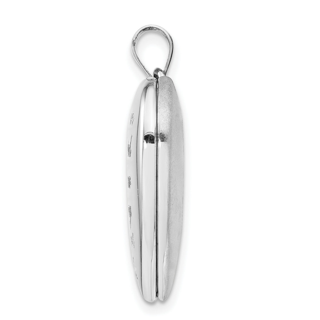 Sterling Silver Heart Locket Pendant with Starburst Design, Memorial Keepsake Jewelry for Women