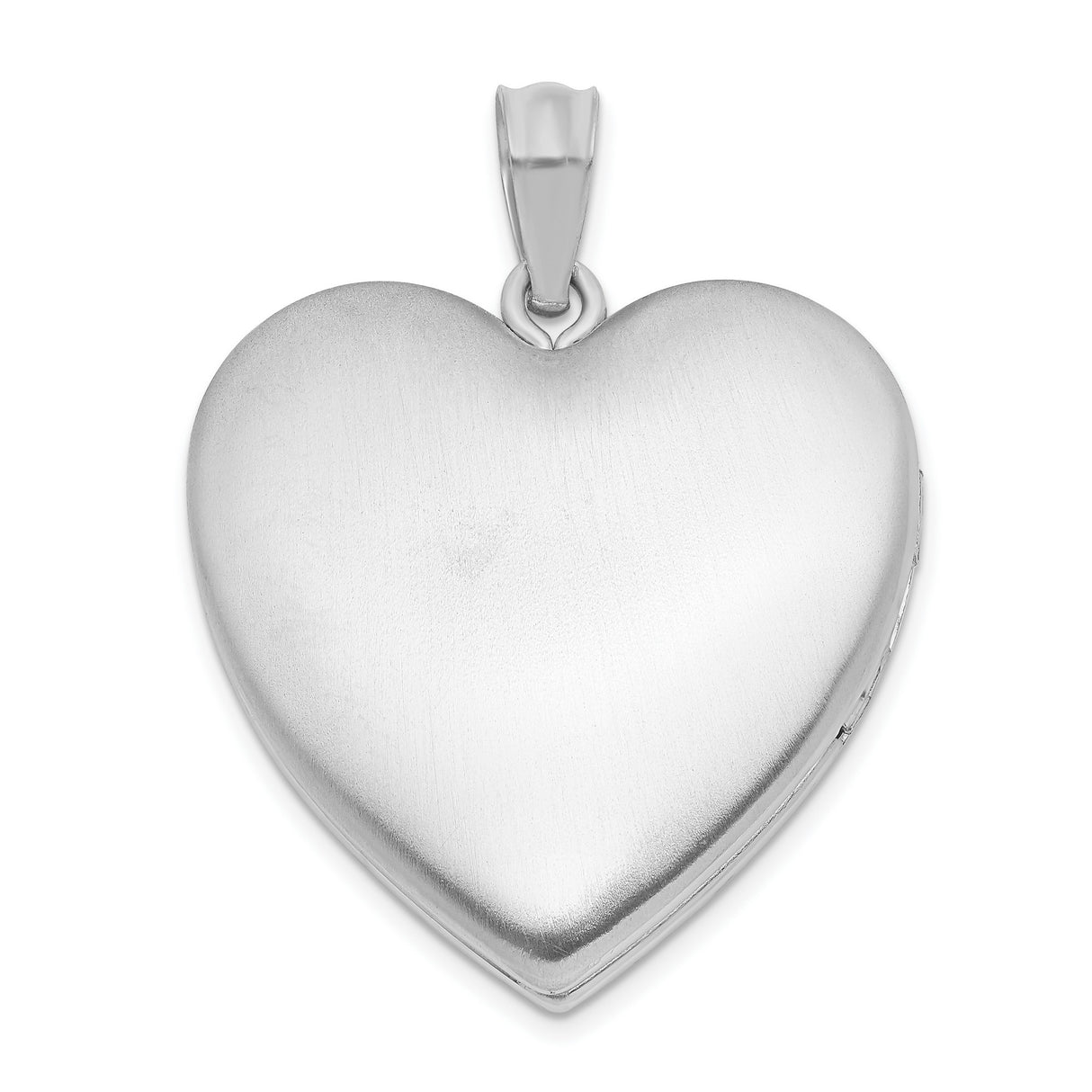 Sterling Silver Heart Pendant with Diamond Accent, Christian Memorial Jewelry for Women