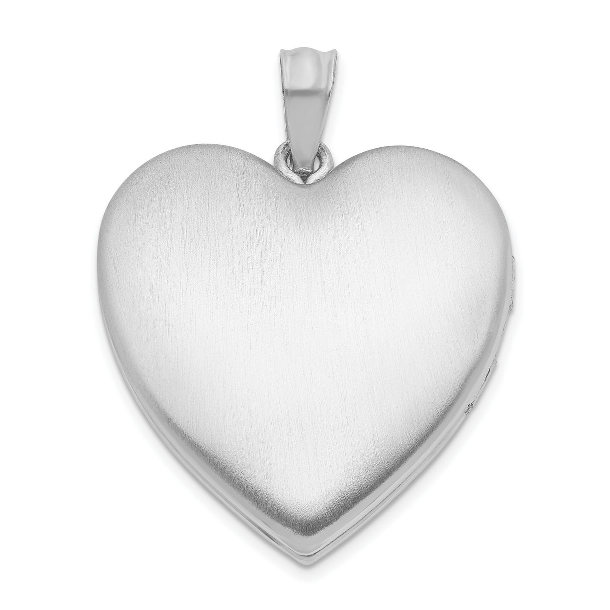 Sterling Silver Heart Locket Pendant with Need You Close to Me Message and Two Small Hearts
