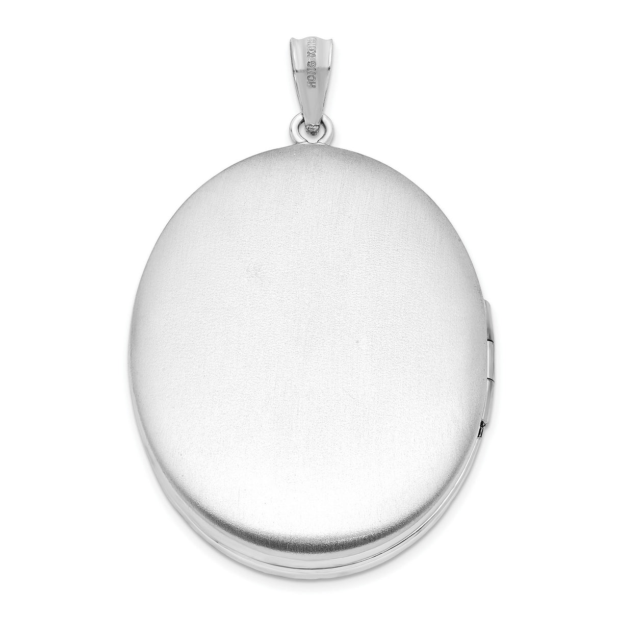 Sterling Silver Oval Locket Pendant, Forever in My Heart Memorial Keepsake for Women