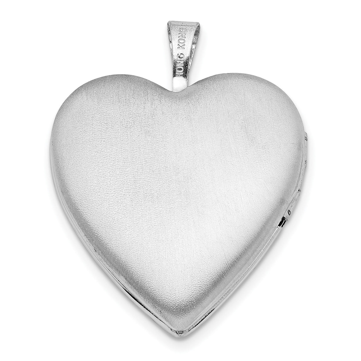 Sterling Silver Heart Locket Pendant with Diamond, Angel Wings and Starburst Design