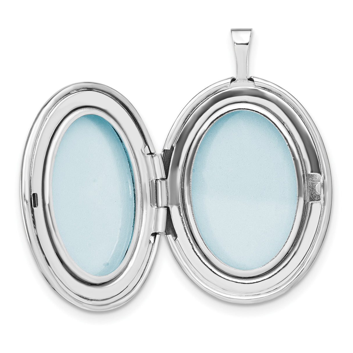 Sterling Silver Oval Locket Pendant with Gold Bee and Honeycomb Design