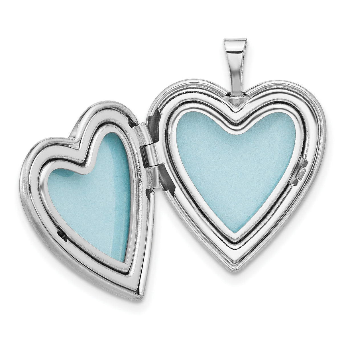 Sterling Silver Saint Christopher Heart Medallion Pendant with Angelic Imagery