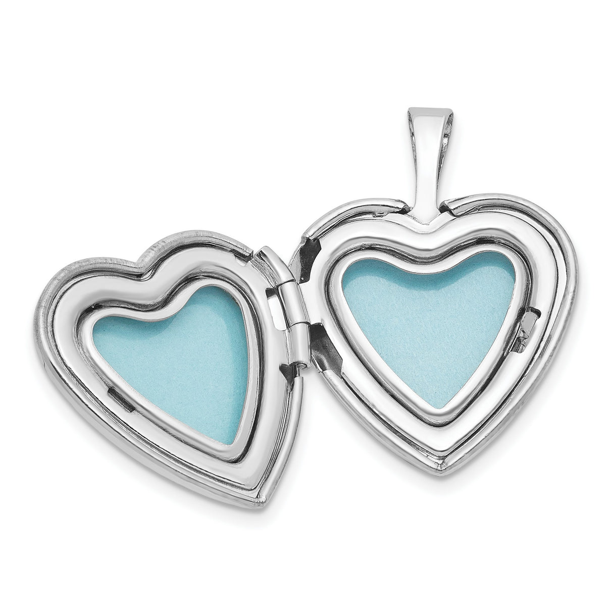 Sterling Silver Heart Locket Pendant with Infinity Symbol Made of Hearts for Women