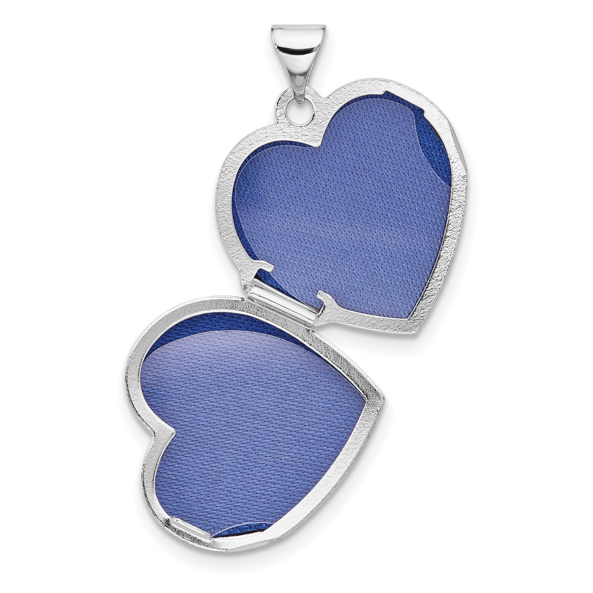 Sterling Silver Heart Locket Pendant with Key Design and Polished Finish for Women